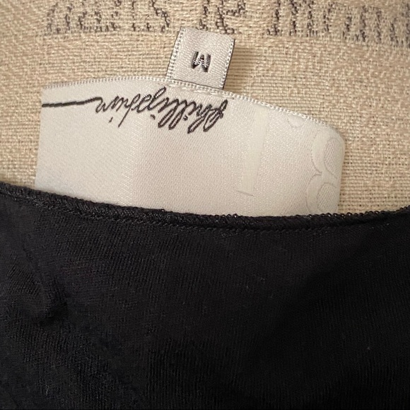 3.1 Phillip Lim black asymmetrical jewel gathered t-shirt sleeveless tank dress - Picture 8 of 10